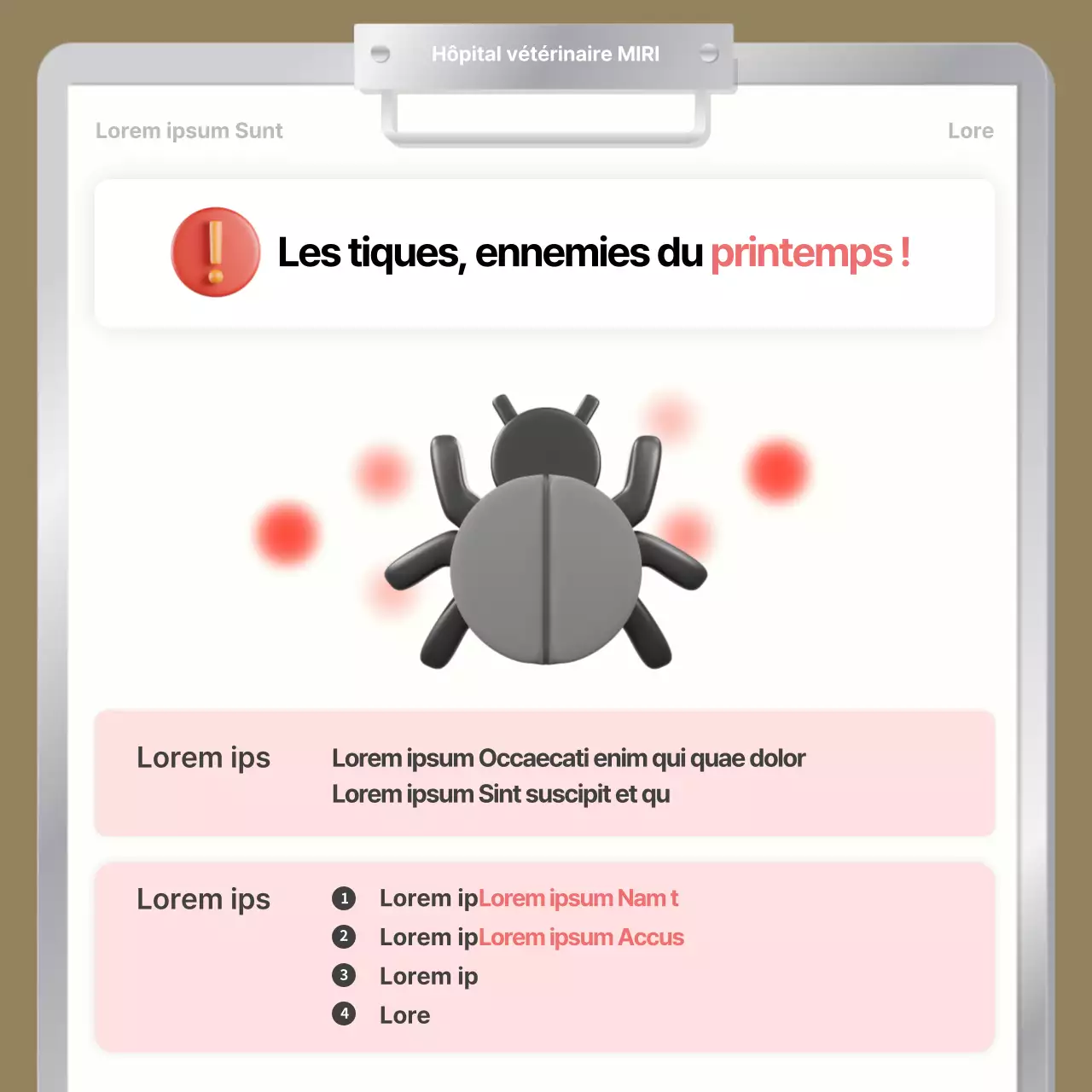 Les soins printaniers pour animaux de compagnie expliqués dans des couleurs vertes et brunes simples