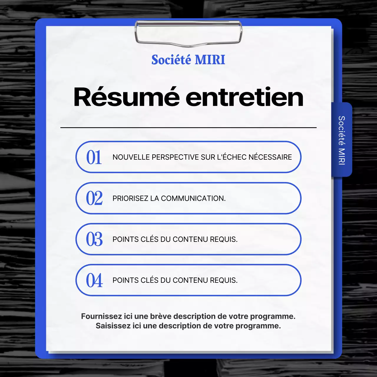 Promouvoir un simple concert rouge et bleu