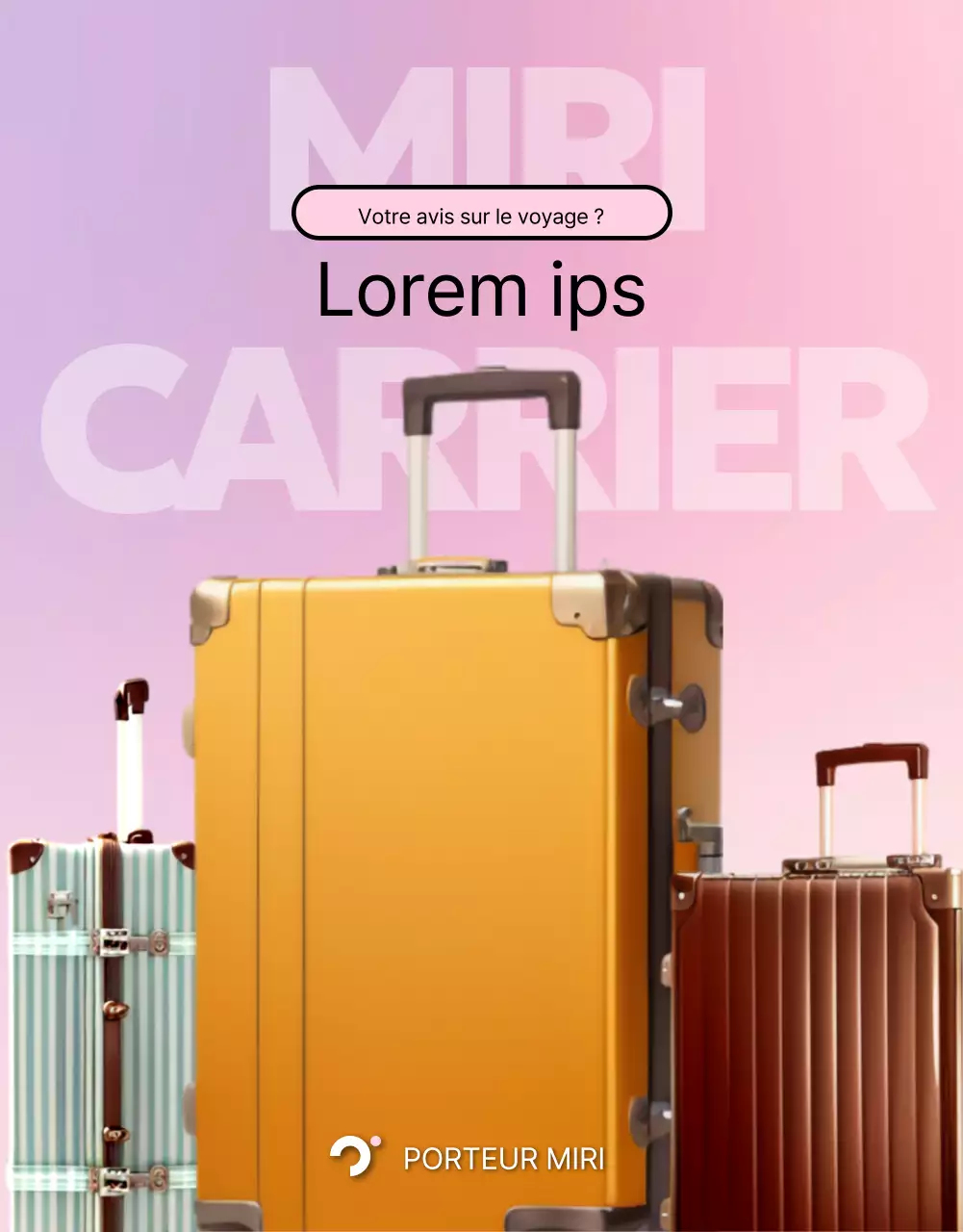 Valise simple rose et mauve à vendre post