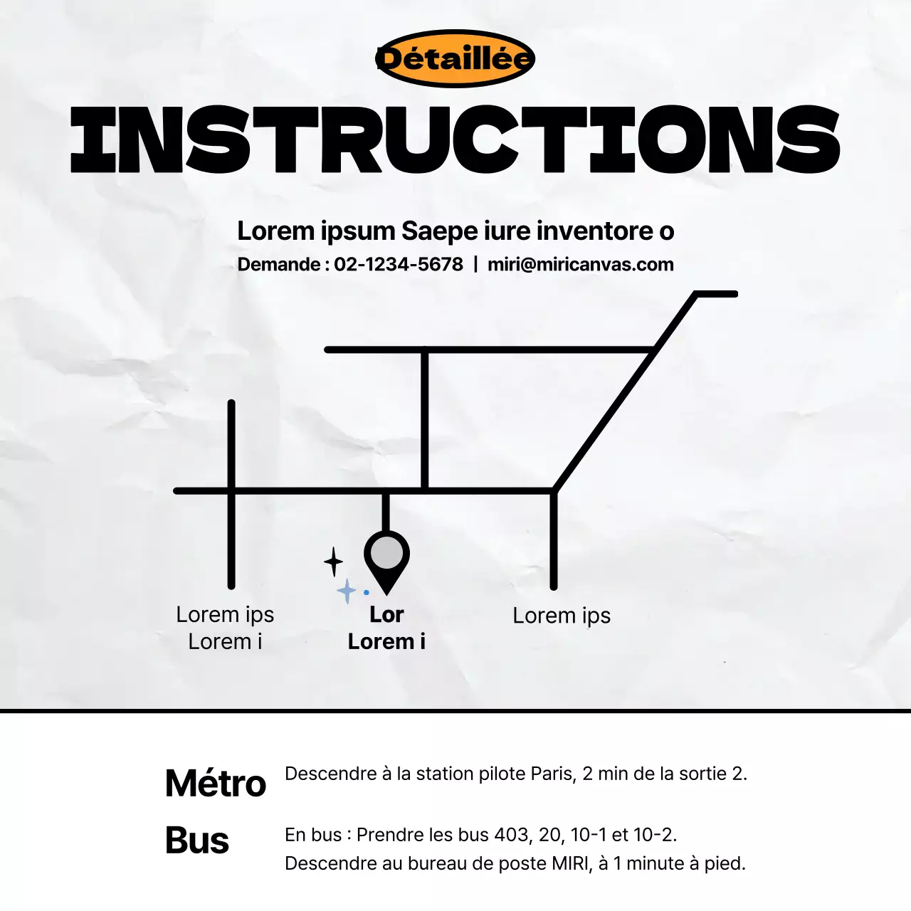 Annonce minimaliste de recrutement d'un club de football en noir et orange