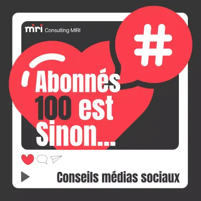 Publicité pop-art de conseil en médias sociaux en rouge et noir