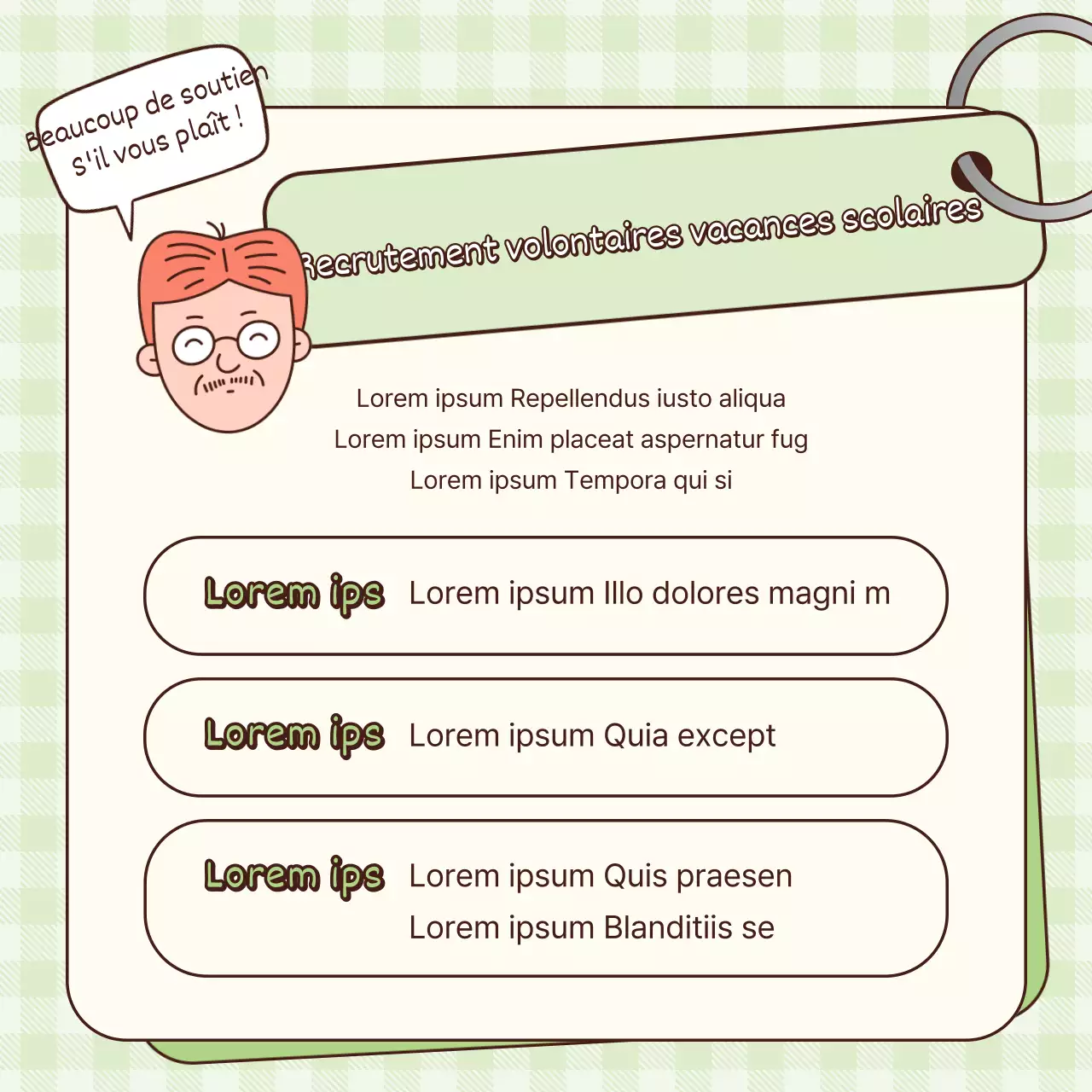 Un billet sur le bâtiment orange et ivoire de l'aide sociale