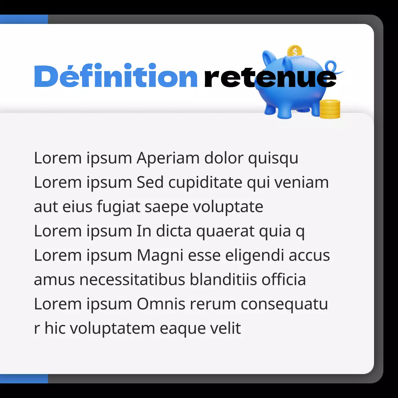 La comptabilité fiscale mise en évidence en noir et bleu