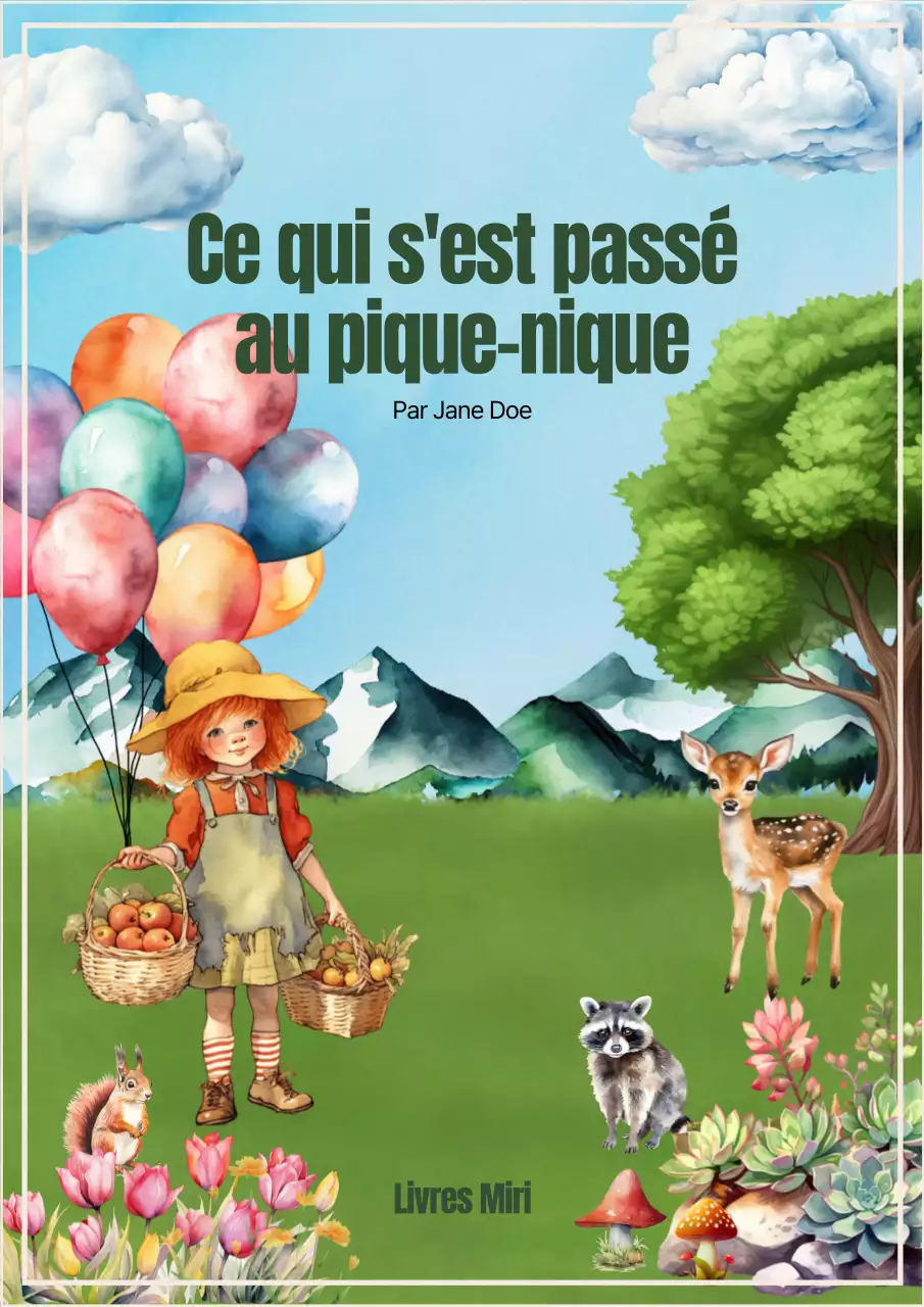 Jolie couverture de livre en bleu et vert