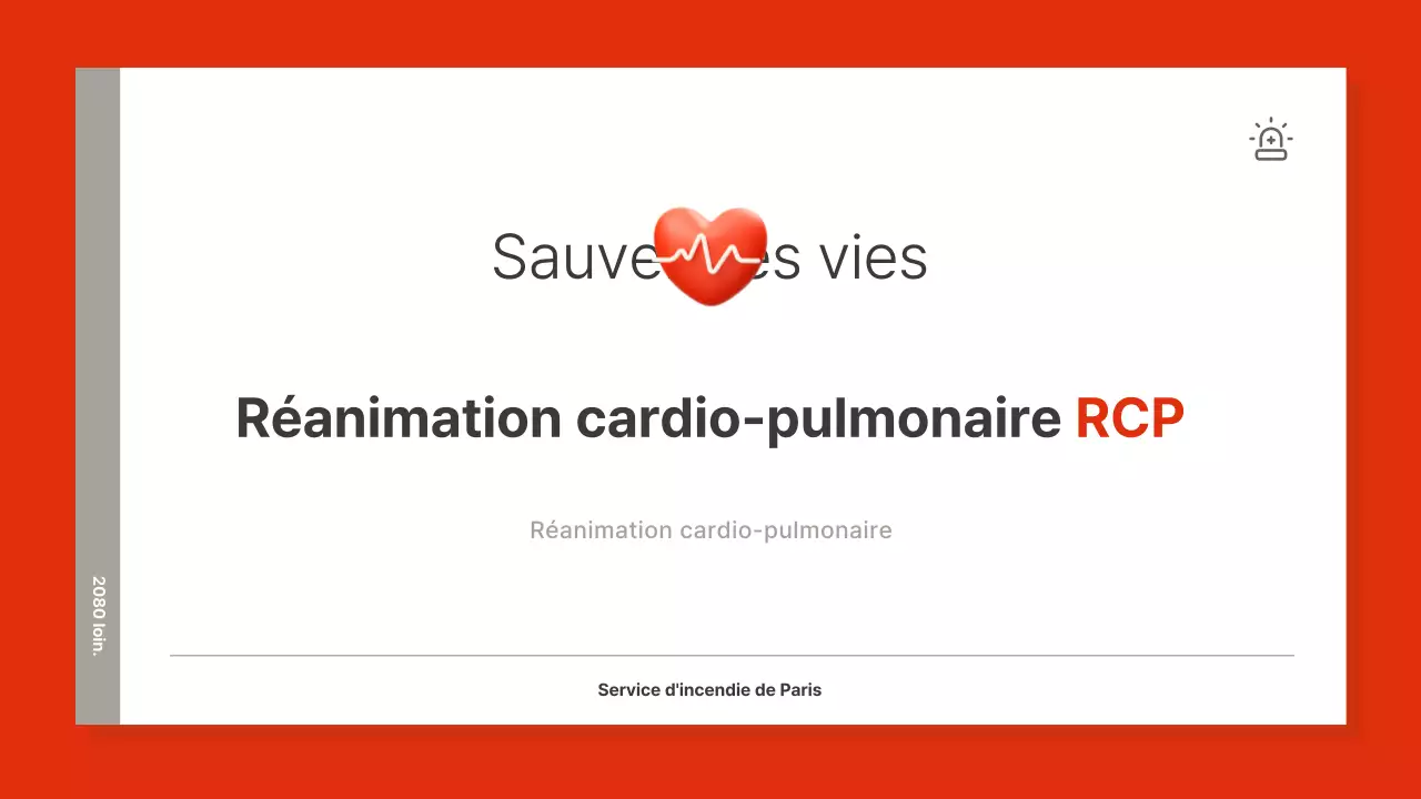 Matériel de formation à la réanimation cardio-pulmonaire simple, rouge et marron