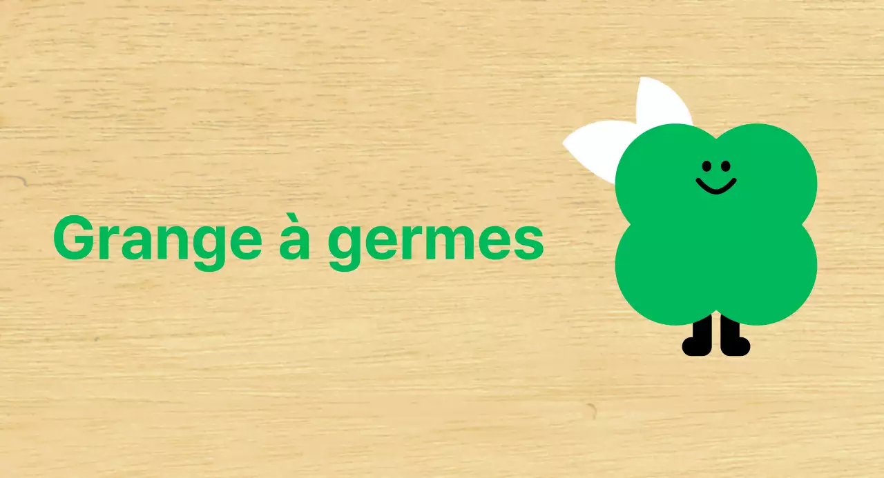 Plante verte : personnage mignon de la classe de maternelle