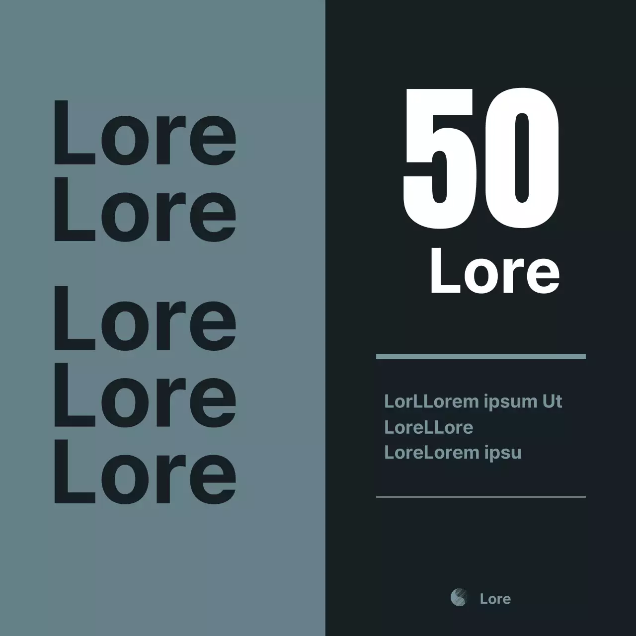 Une simple publicité de campagne électorale en bleu marine et blanc