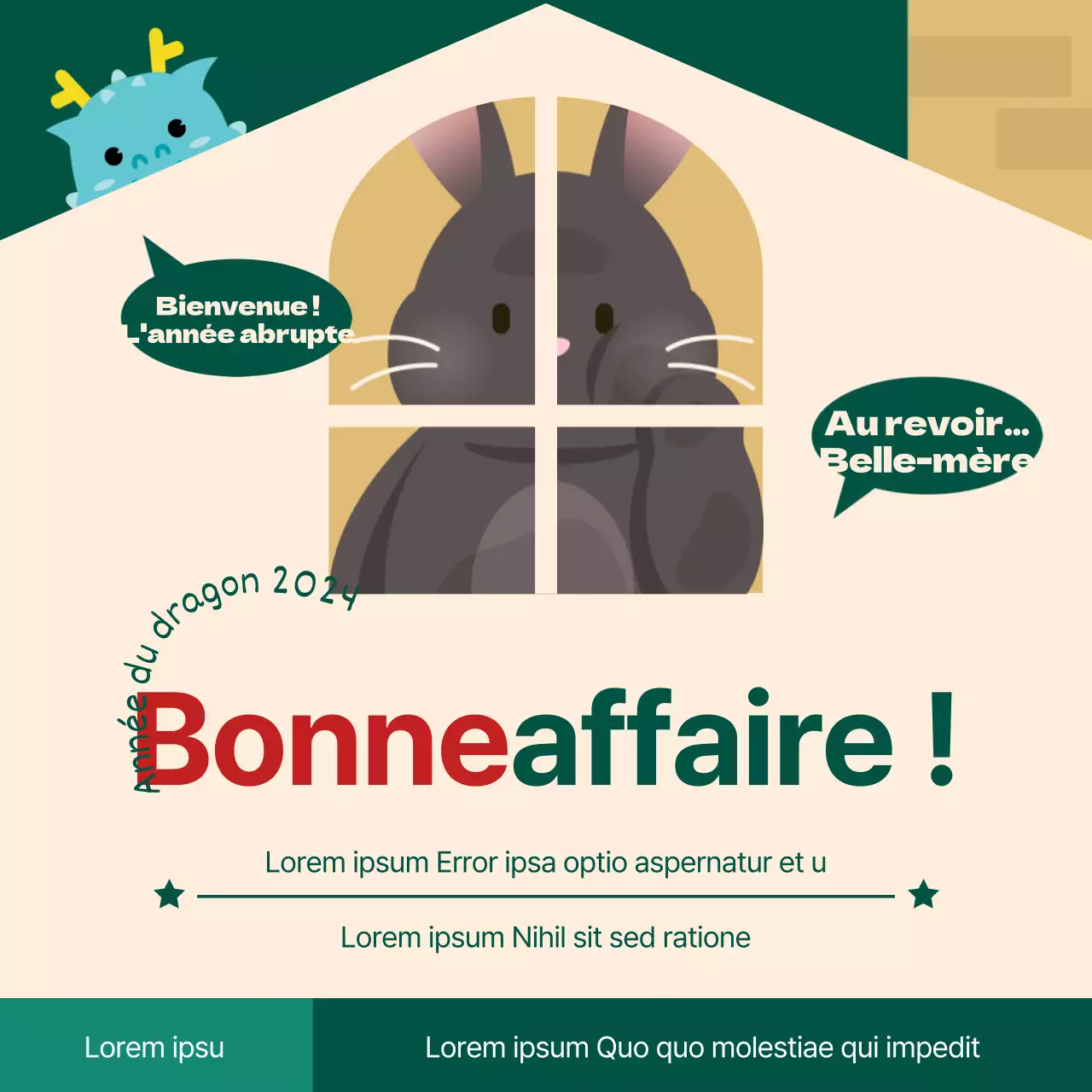 Annoncez un joli paquet de modèles de Noël en vert et rouge