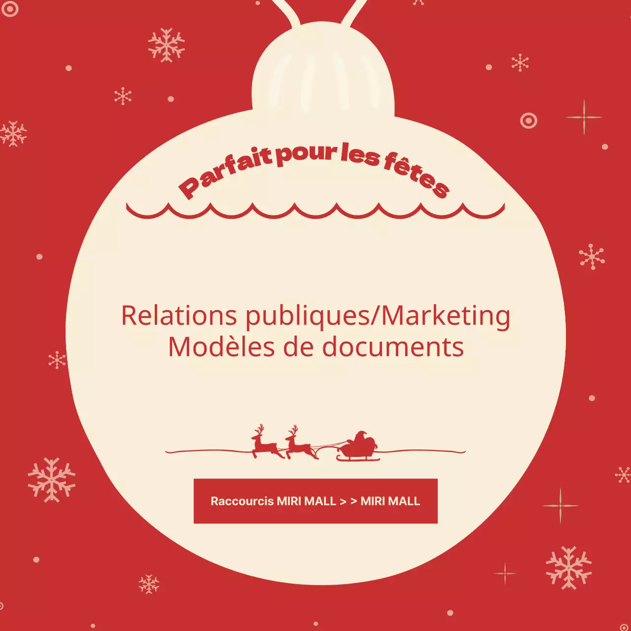 Annonces marketing de Noël en rouge