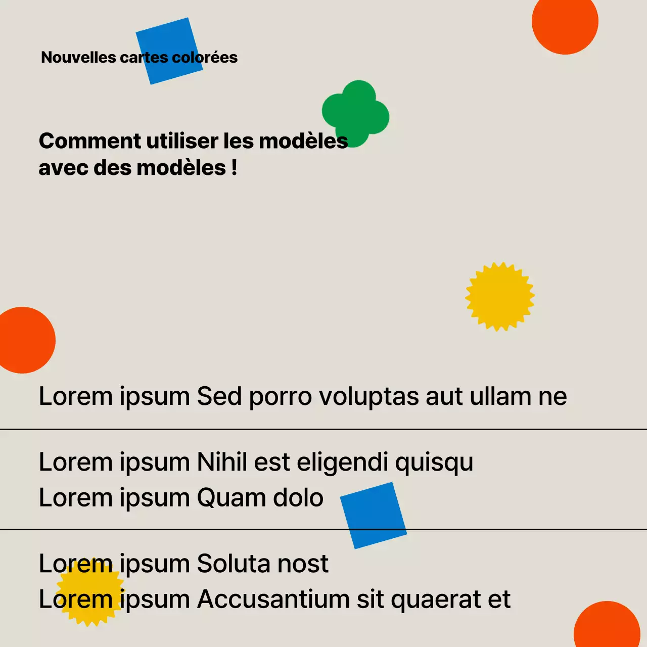 Modèle de lettre d'information irisée et moderne
