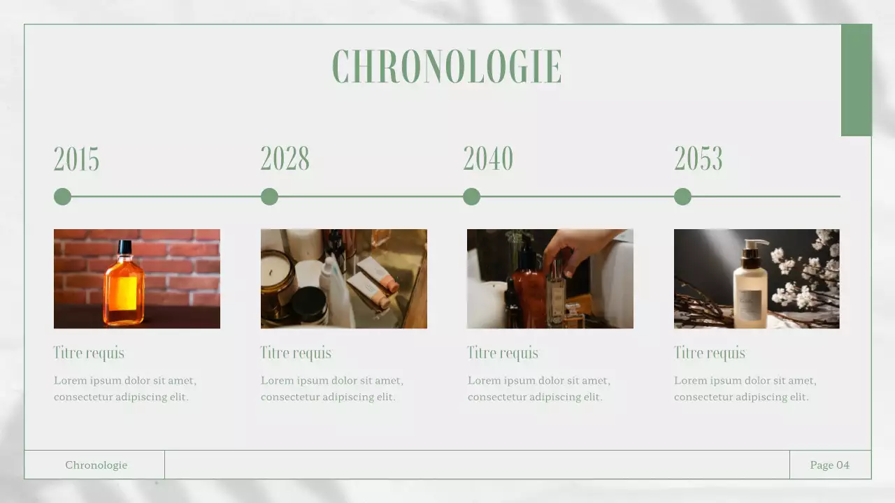 Matériel de rapport d'activité sur le thème de la nature, blanc et vert