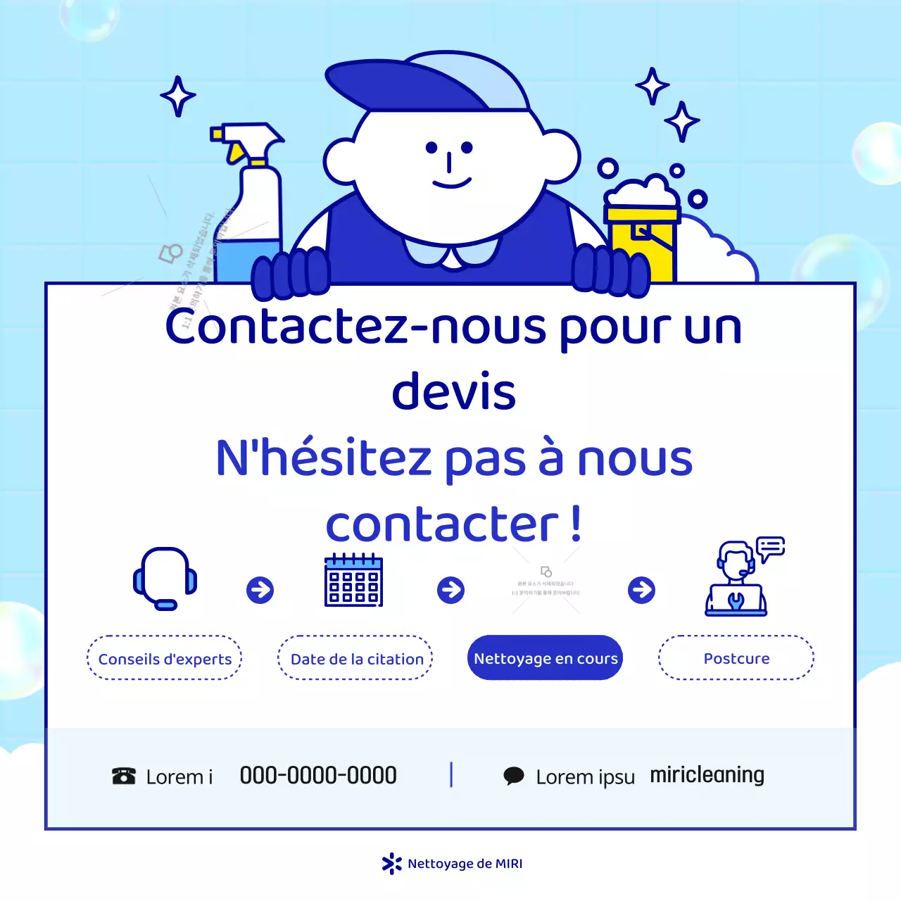 Blue's Simple Move-In Move-Out Cleaning Faites la promotion de votre entreprise de nettoyage à domicile