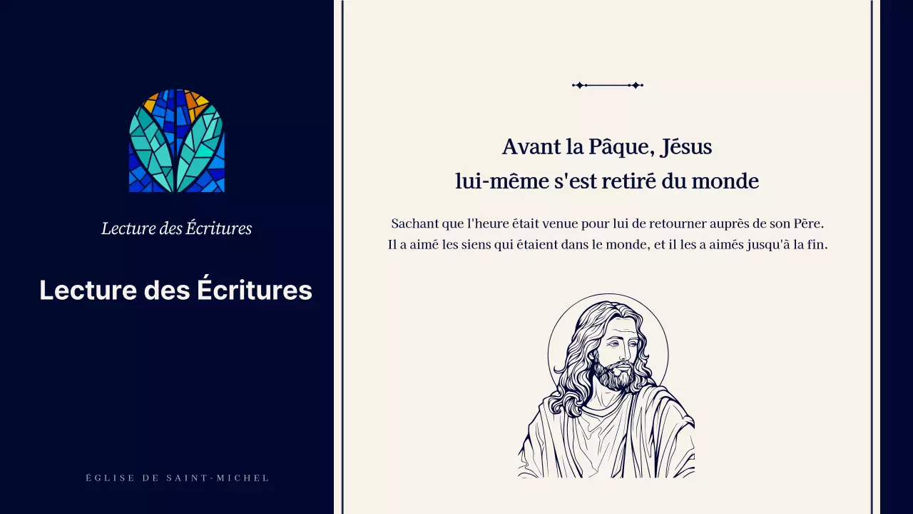 Un guide pour des services religieux simples en bleu marine et beige