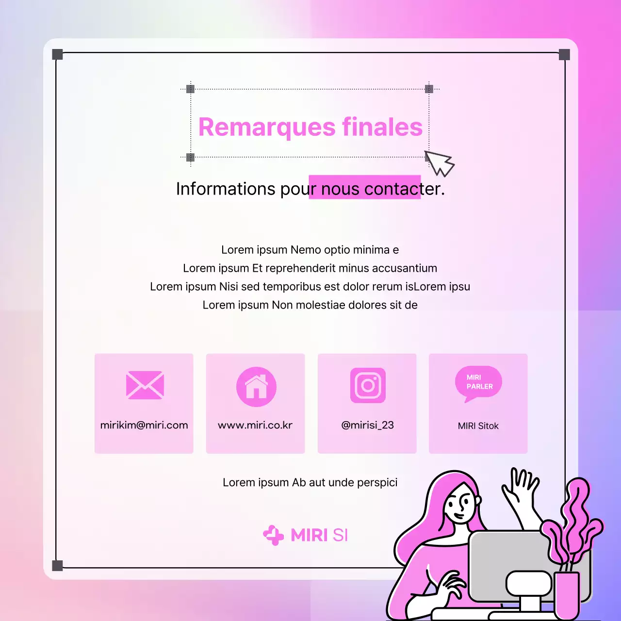 À propos du modèle kitsch violet et rose