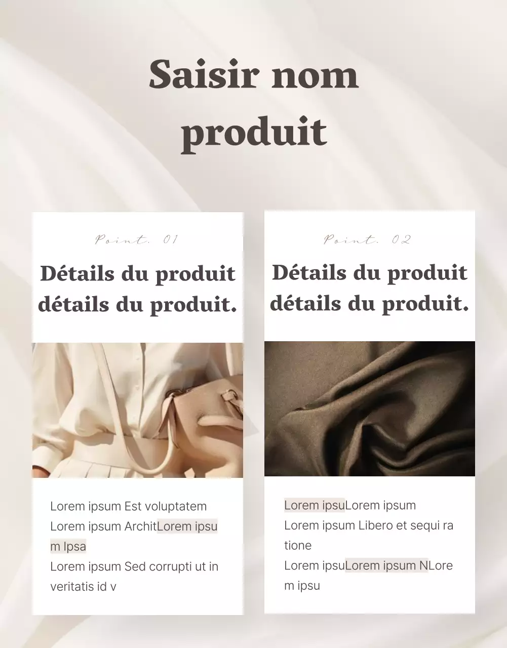 Promotion d'un centre commercial de mode moderne sur fond beige