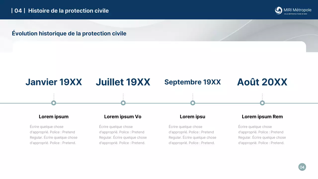 Formation à la protection civile simple et bleu marine