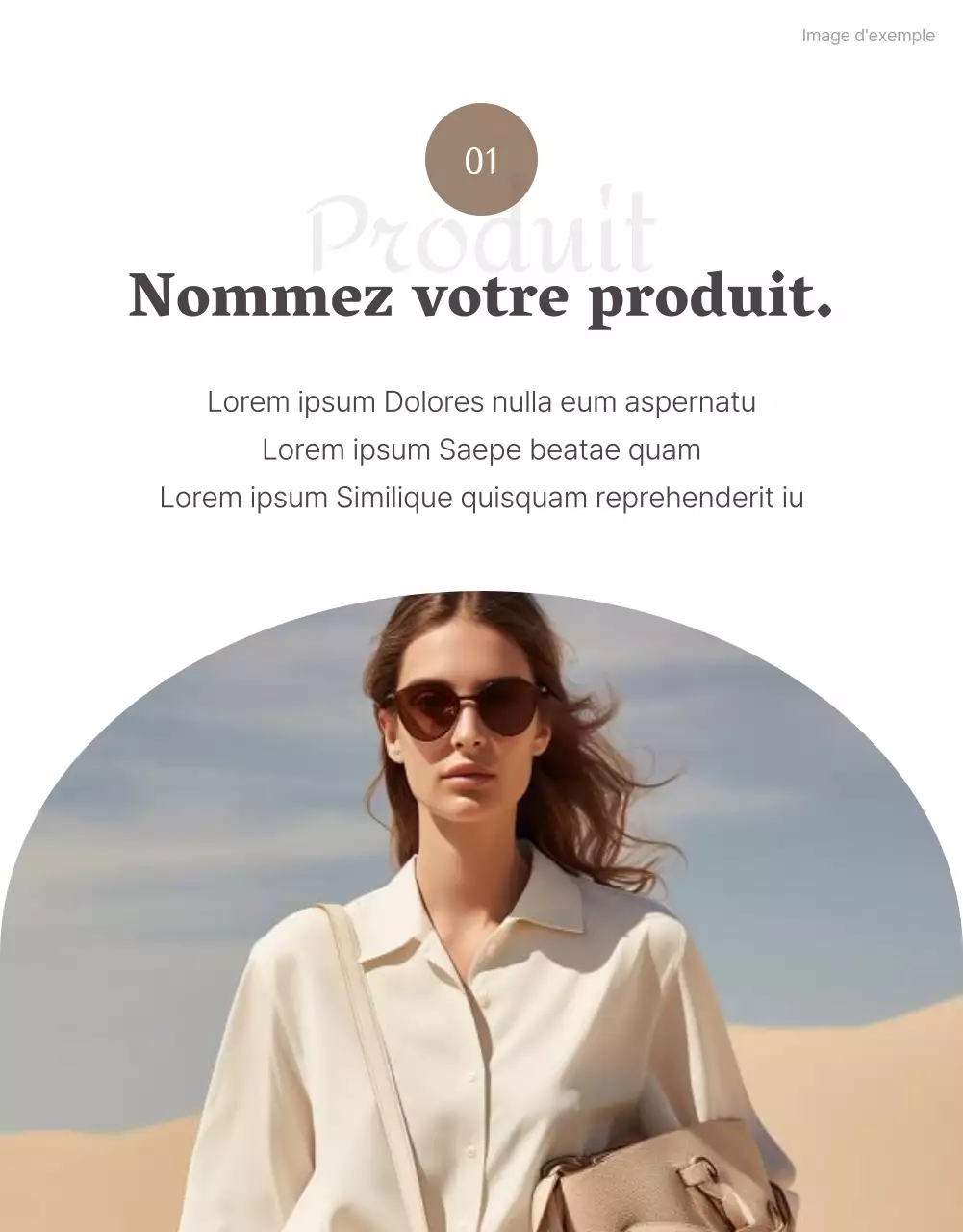 Promotion d'un centre commercial de mode moderne sur fond beige