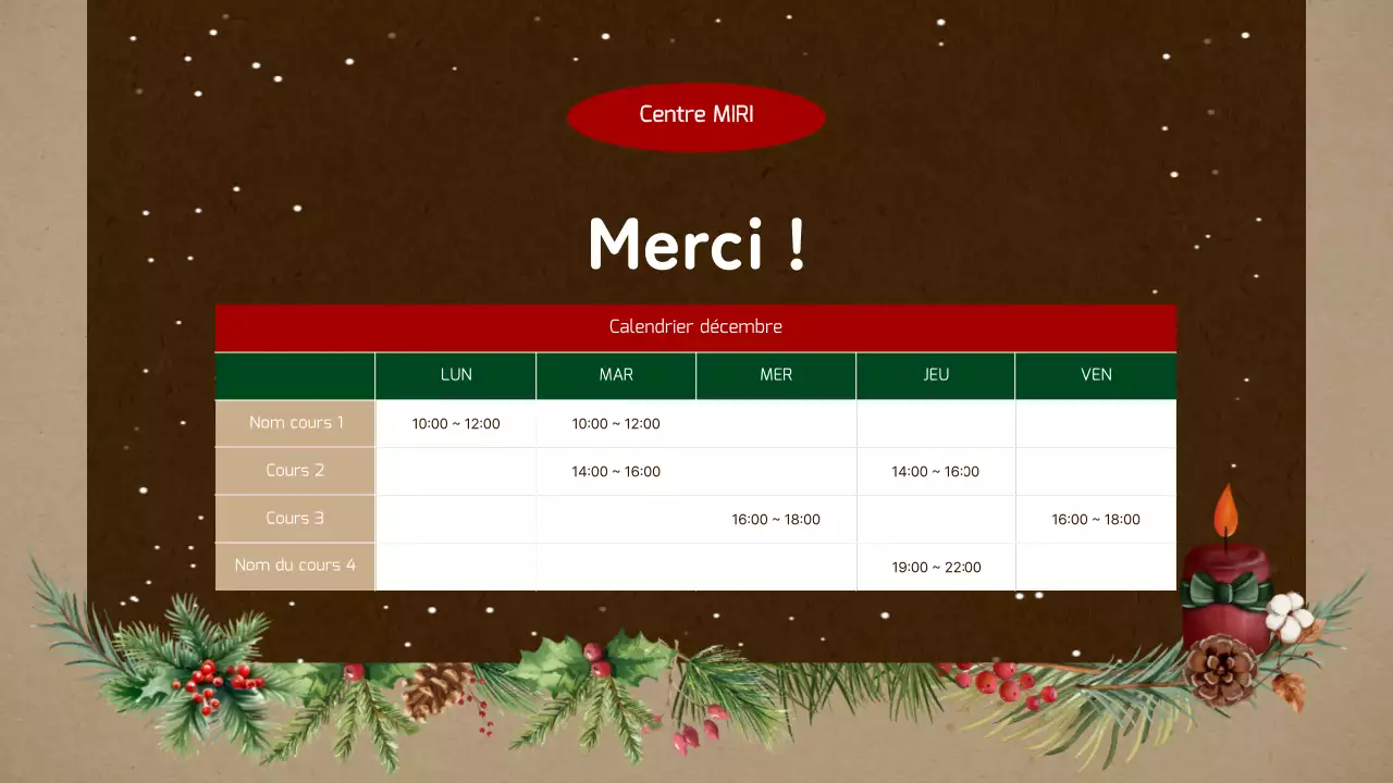 Vintage brown and beige winter break volunteer training guide