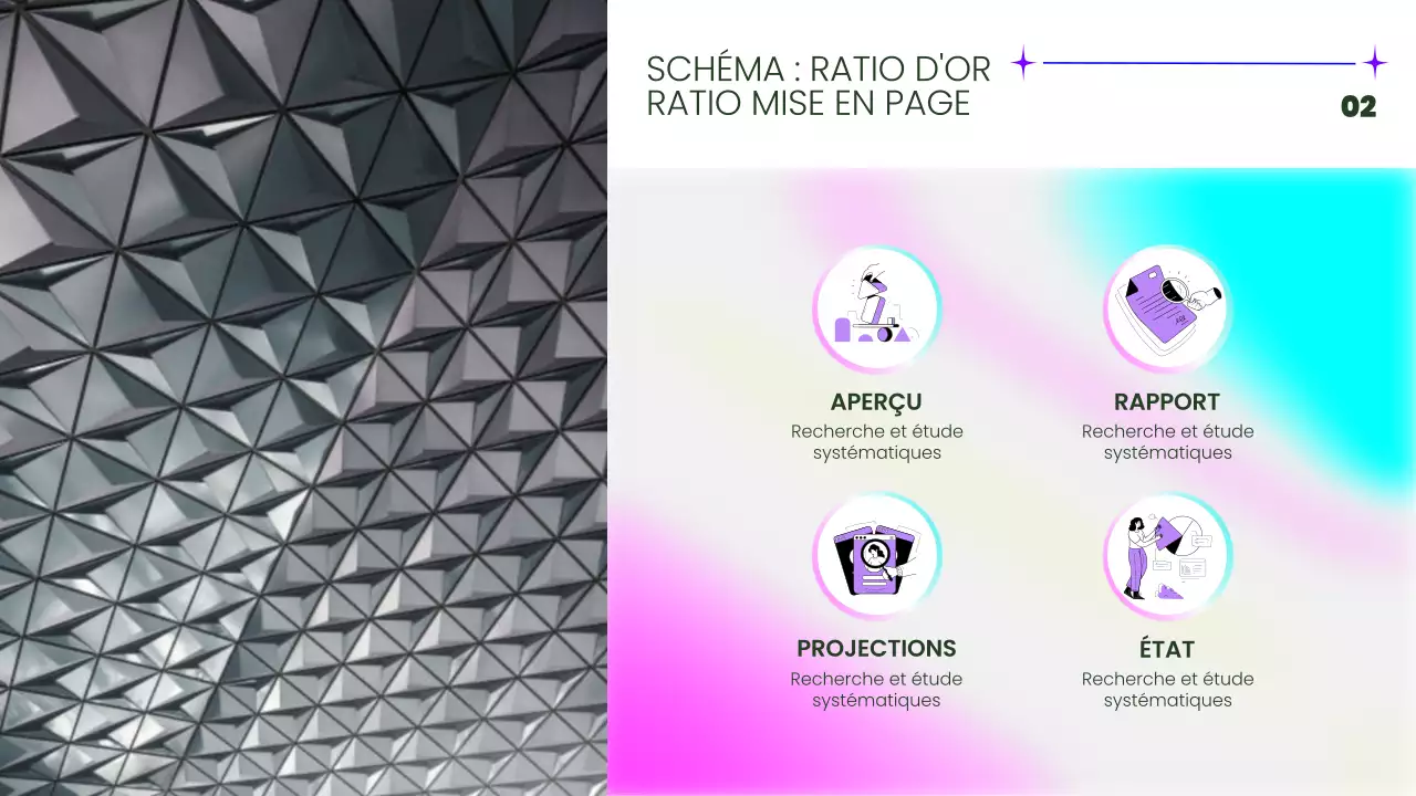 Rapport de mise en page multi-pages tendance rose et fluorescent