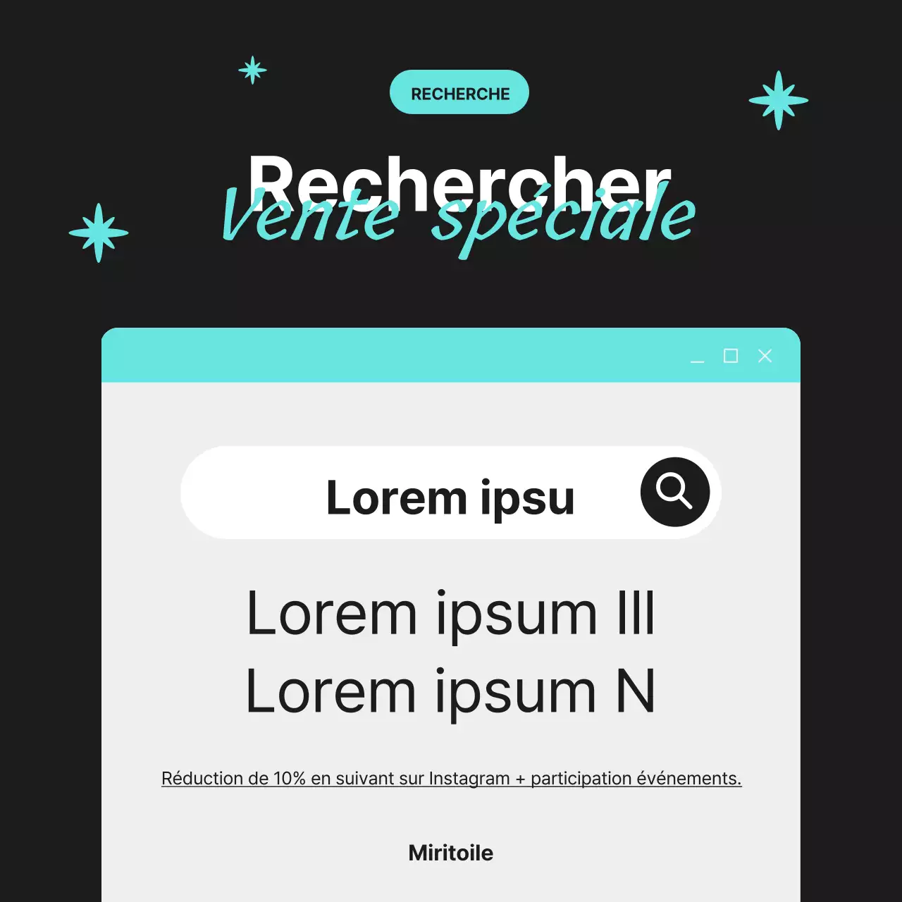 Une lettre d'information simple en noir et bleu clair pour le kit de marque