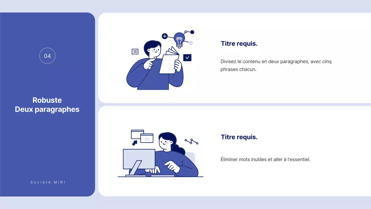 Texte simple en bleu pour un rapport sur lequel vous pouvez écrire beaucoup de choses