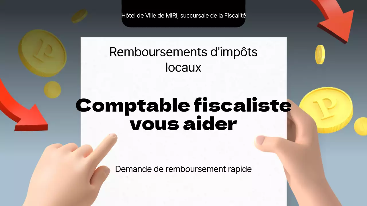 Tendance des informations sur les remboursements d'impôts locaux en rouge et noir