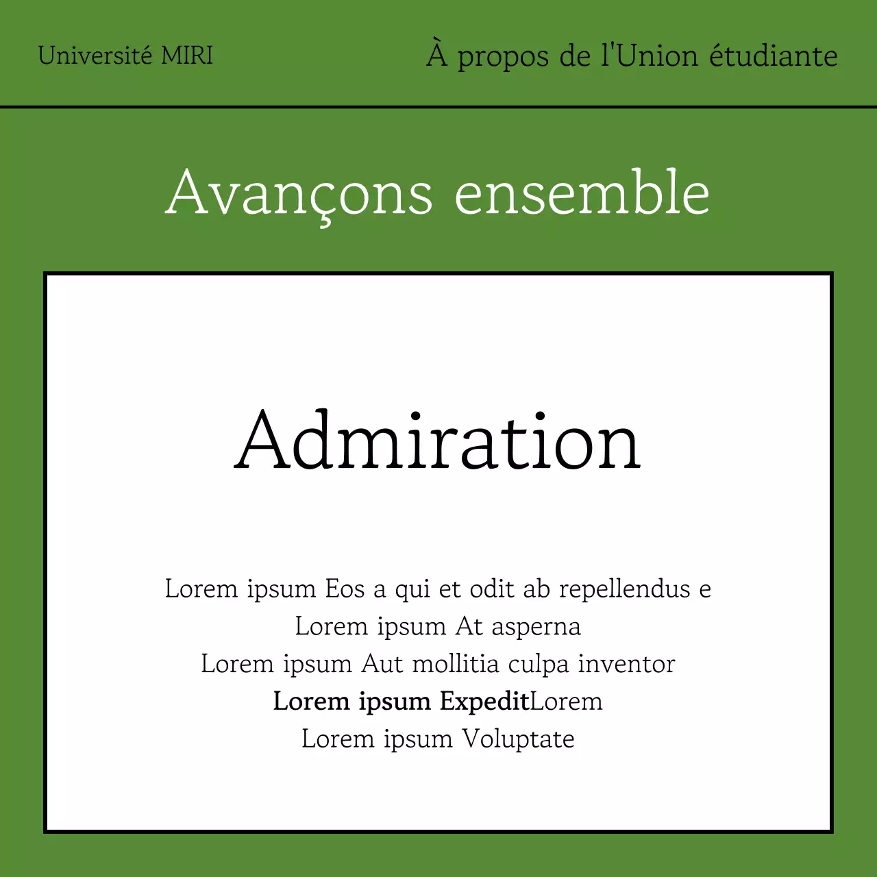 Une simple campagne de collecte de promesses de dons en kaki