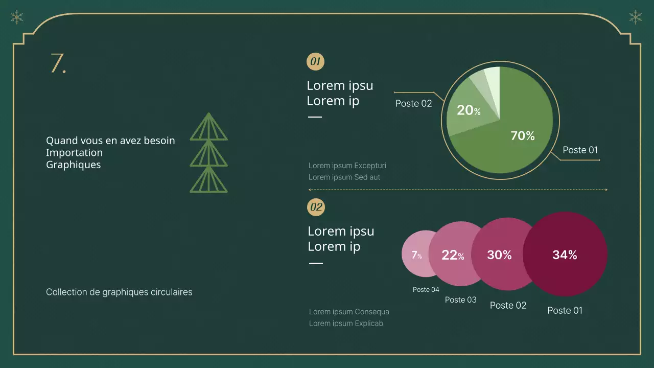 Un rapport de Noël classique en vert et beige