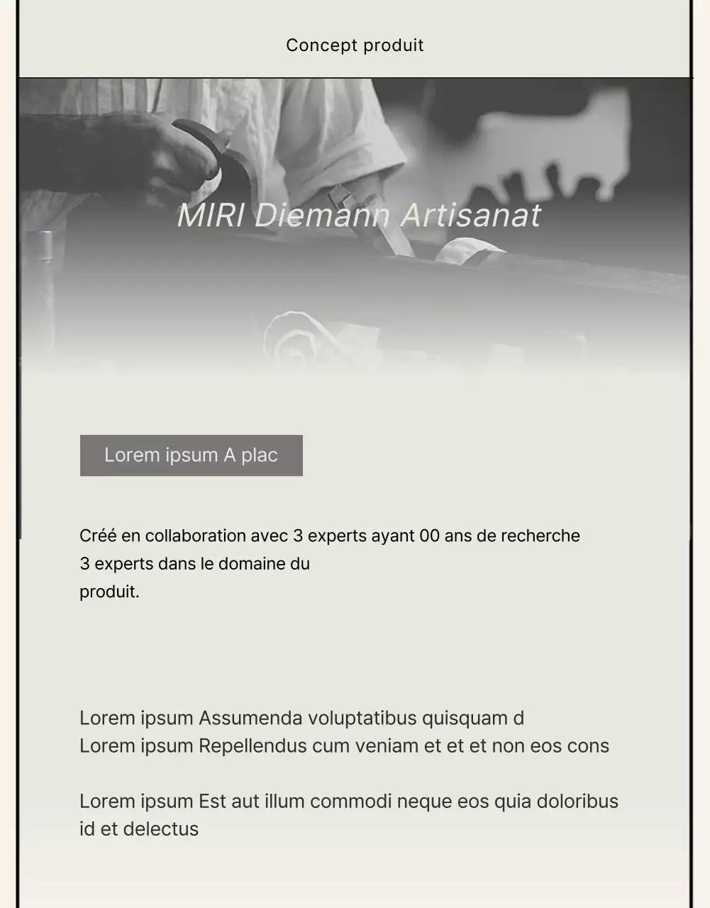 Style basique en noir et beige Déclaration de la marque Commerce