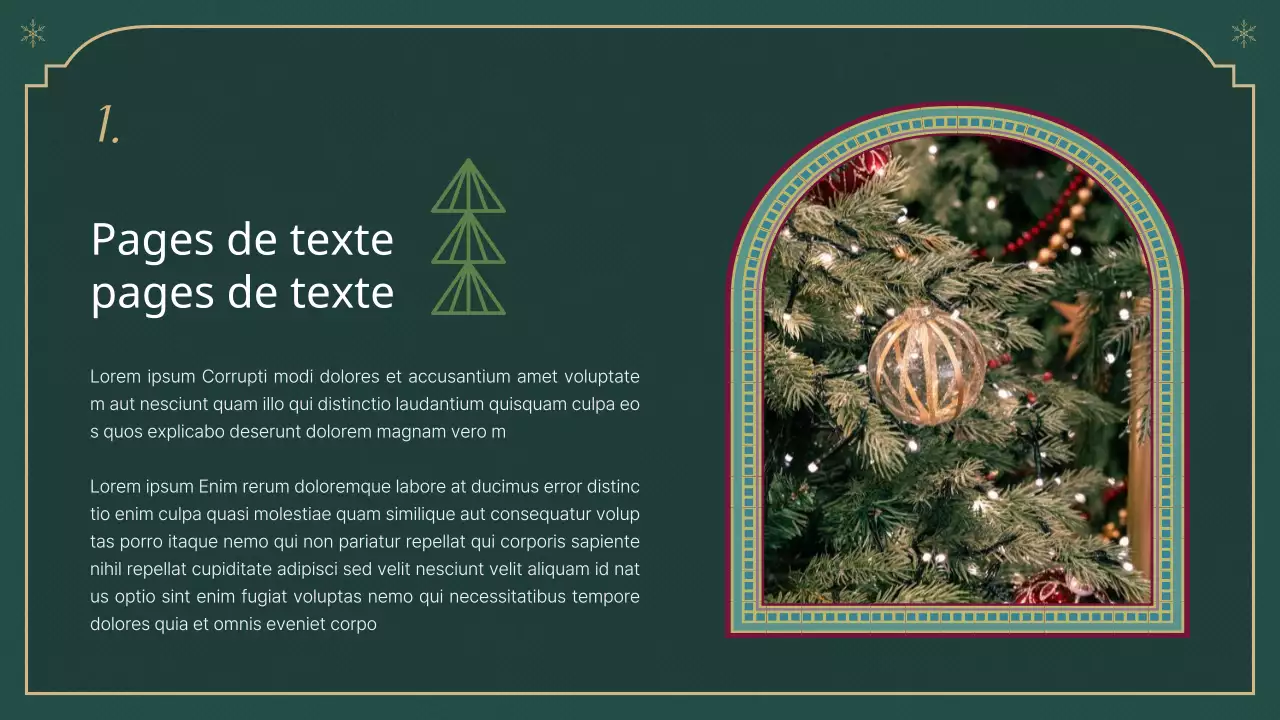 Un rapport de Noël classique en vert et beige