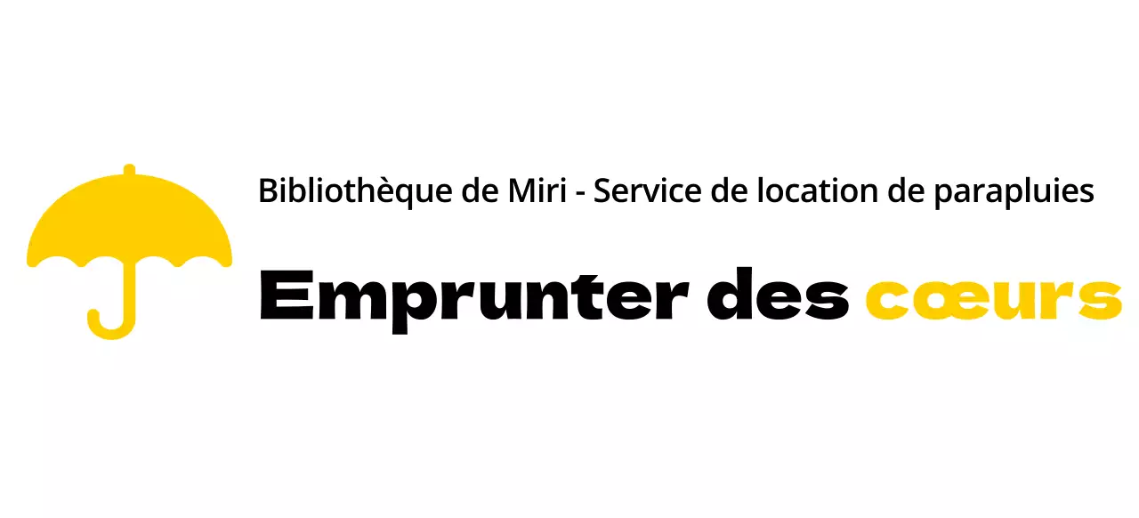 Conception de couleurs pour les services de location avec l'icône d'un parapluie