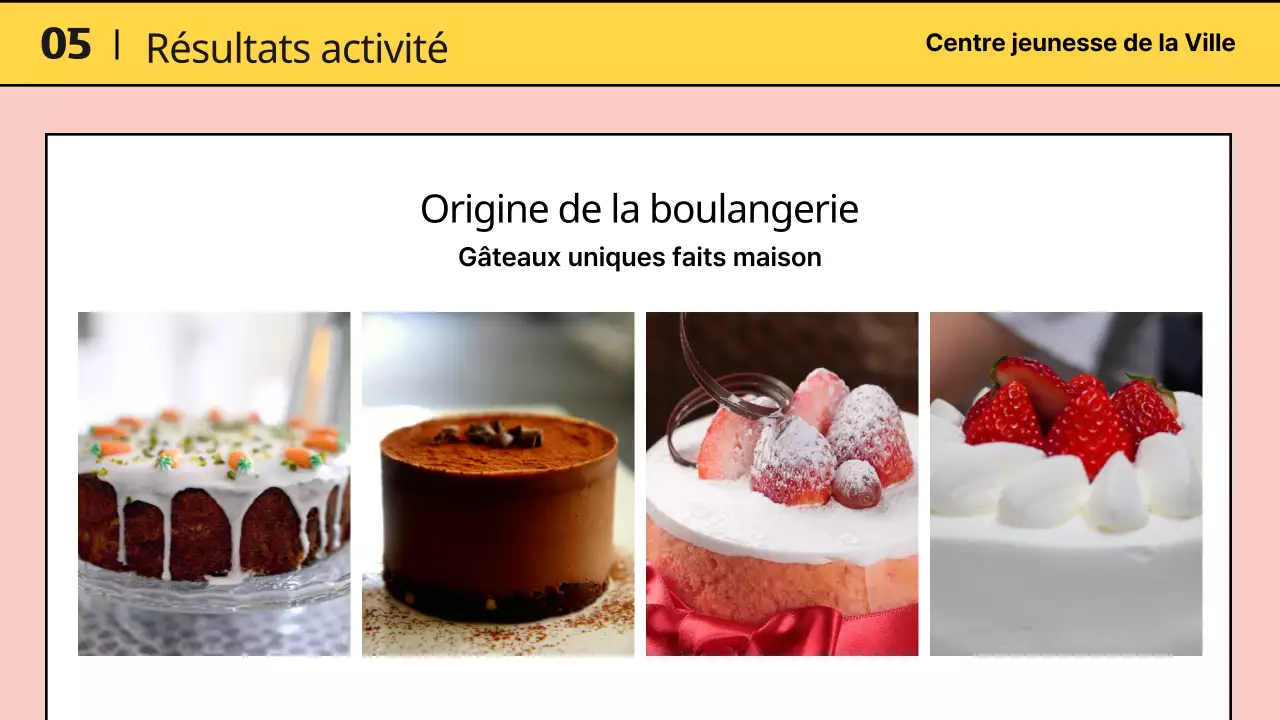 Présentation du programme du centre jaune et rose