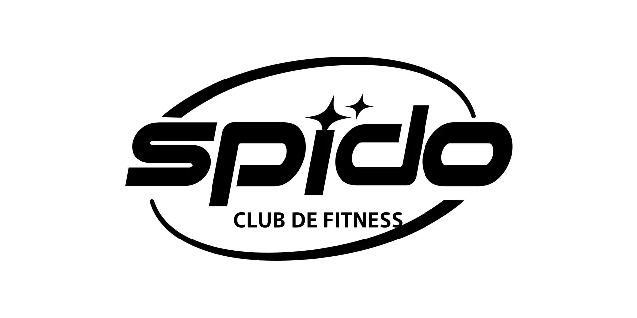 Symbole géométrique courbé de club de santé