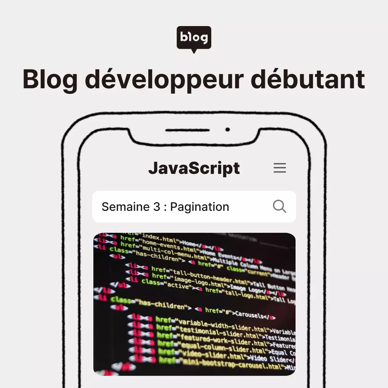 Couverture de la vignette principale de la lettre d'information simple et bleue
