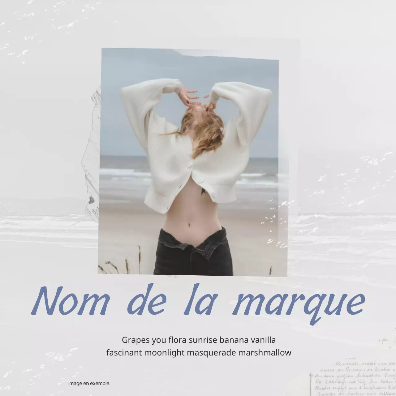 Promouvoir une marque de vêtements vintage en noir et blanc