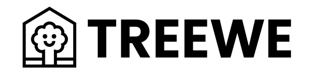 Conception de couleurs d'entreprise de meubles avec logo de marque représentant un arbre dans une maison