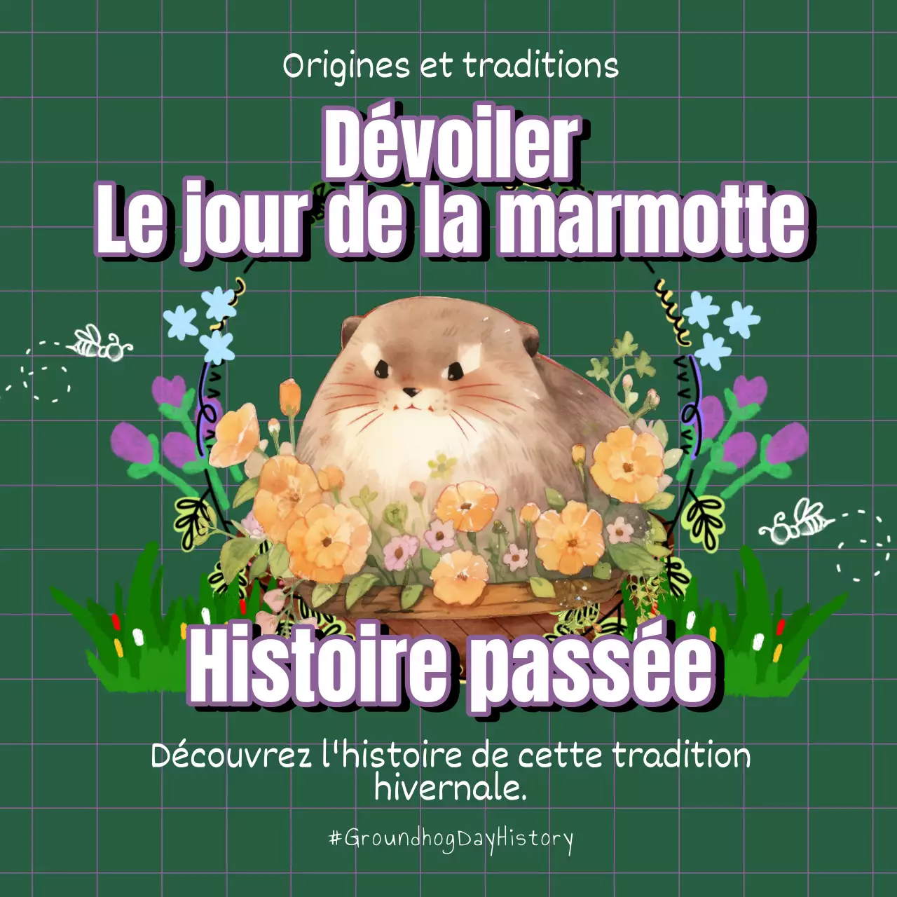 Vert et violet Kitsch Histoire de la marmotte Publicité