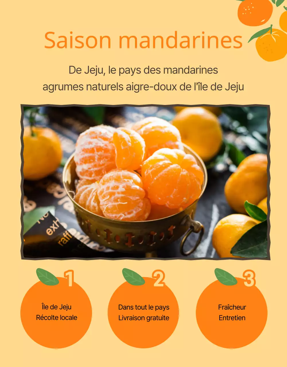 Promouvoir l'orange et les agrumes