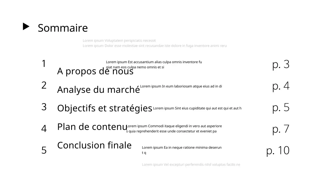 Un rapport de conseil stratégique blanc et simple
