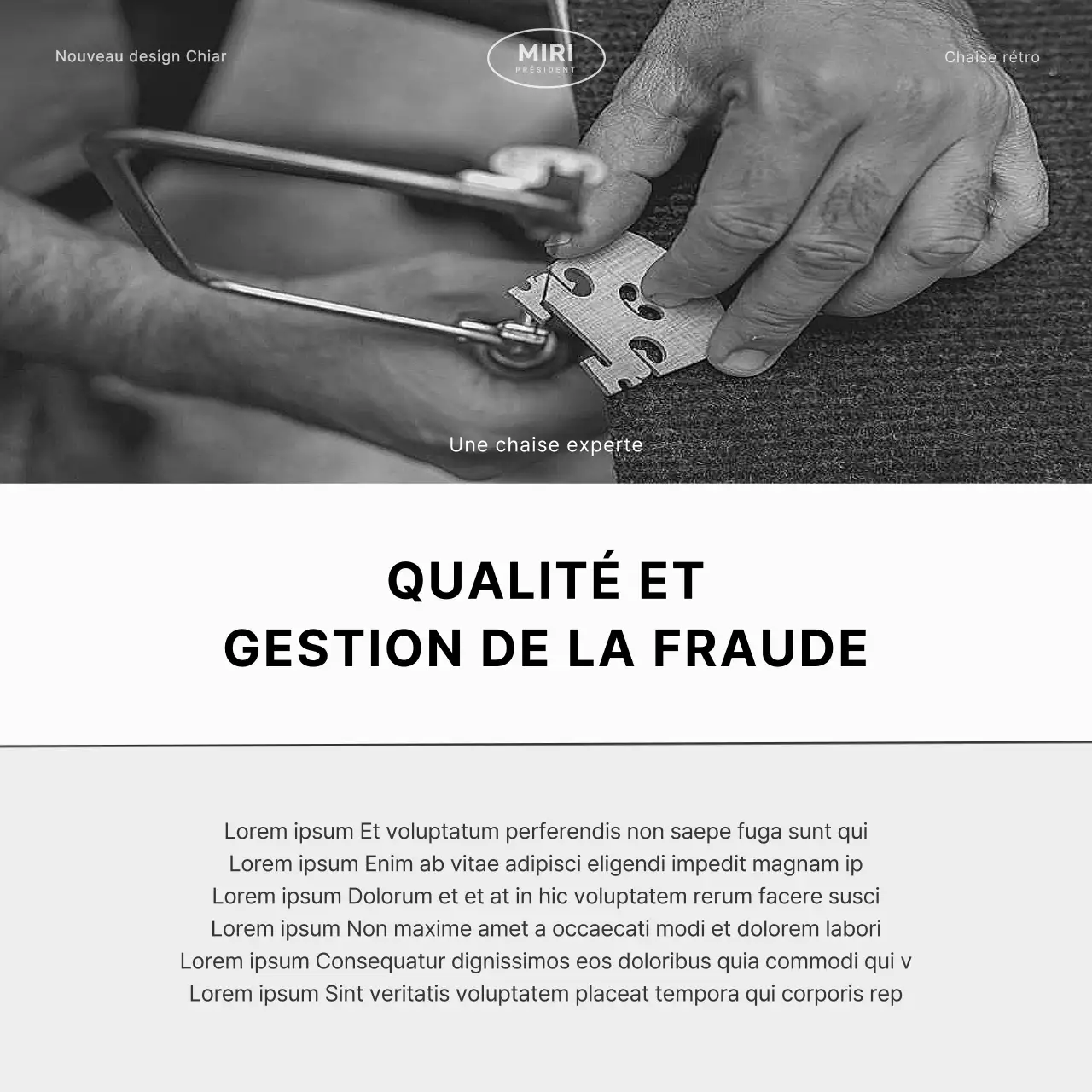 Brand une chaise simple en gris et vert