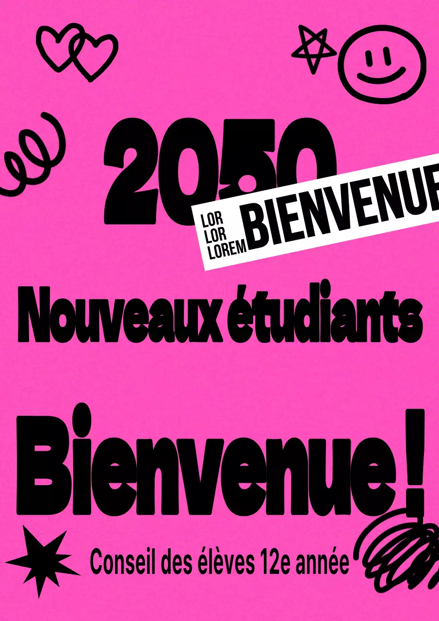 Promouvoir un accueil kitsch et rose pour les nouveaux étudiants