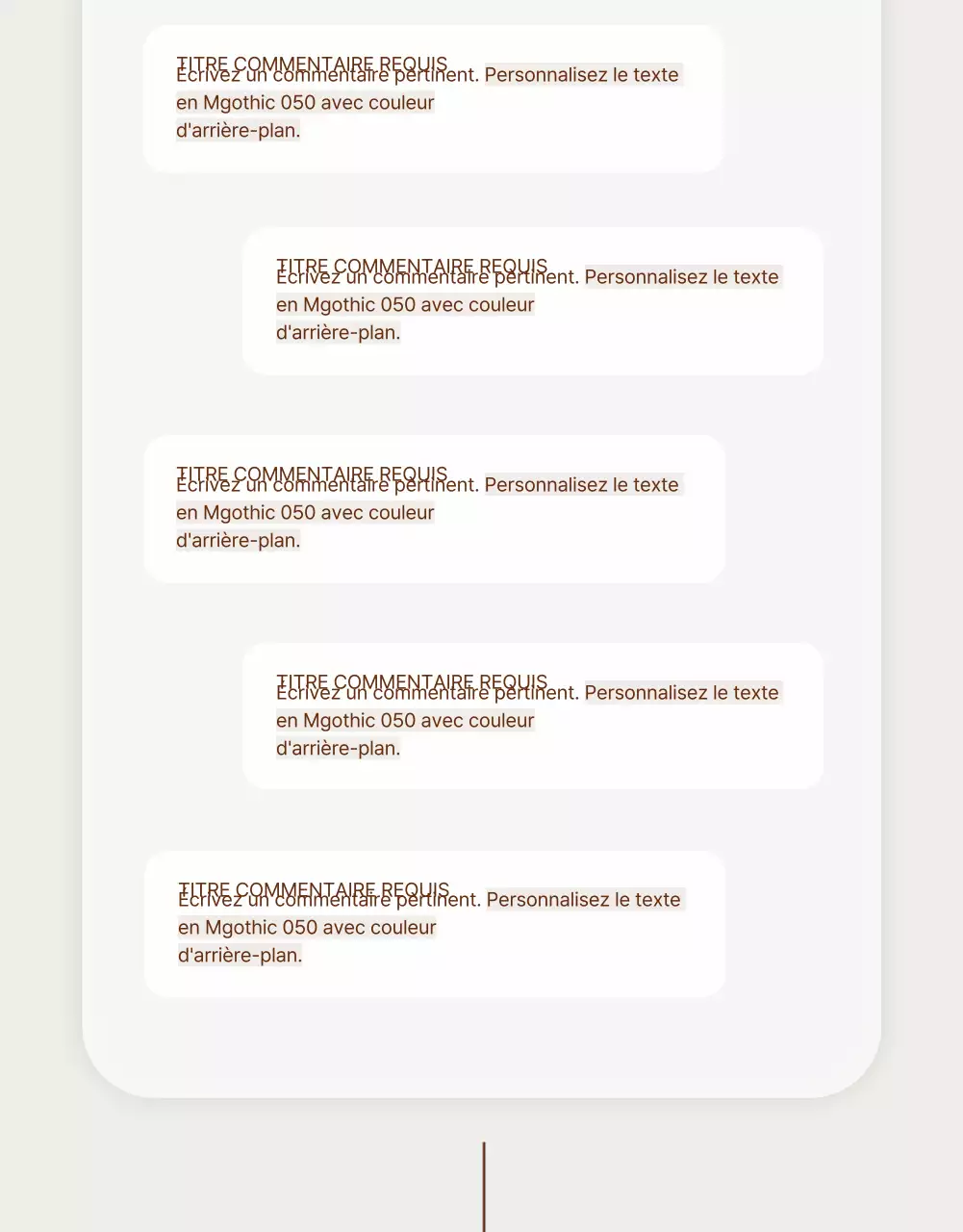 Publicité pour un simple coffret de Noël en hanwa beige et marron