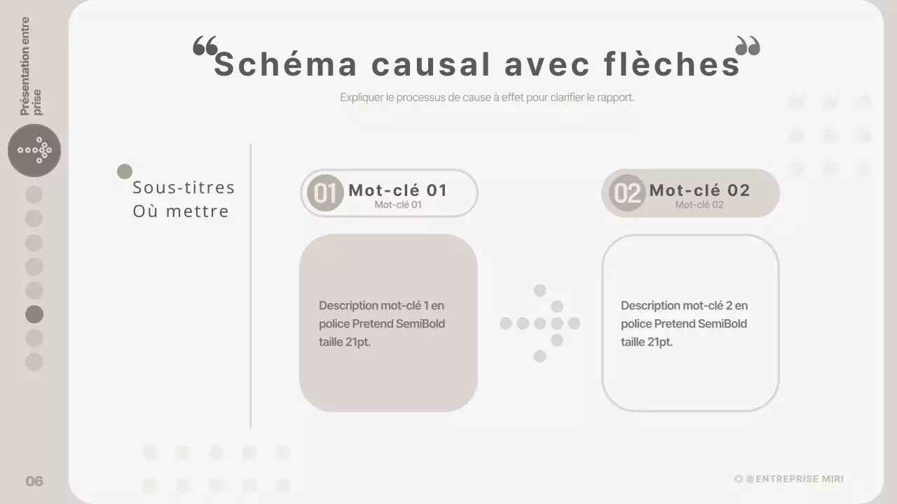 Rapport de mise en page moderne en beige et gris