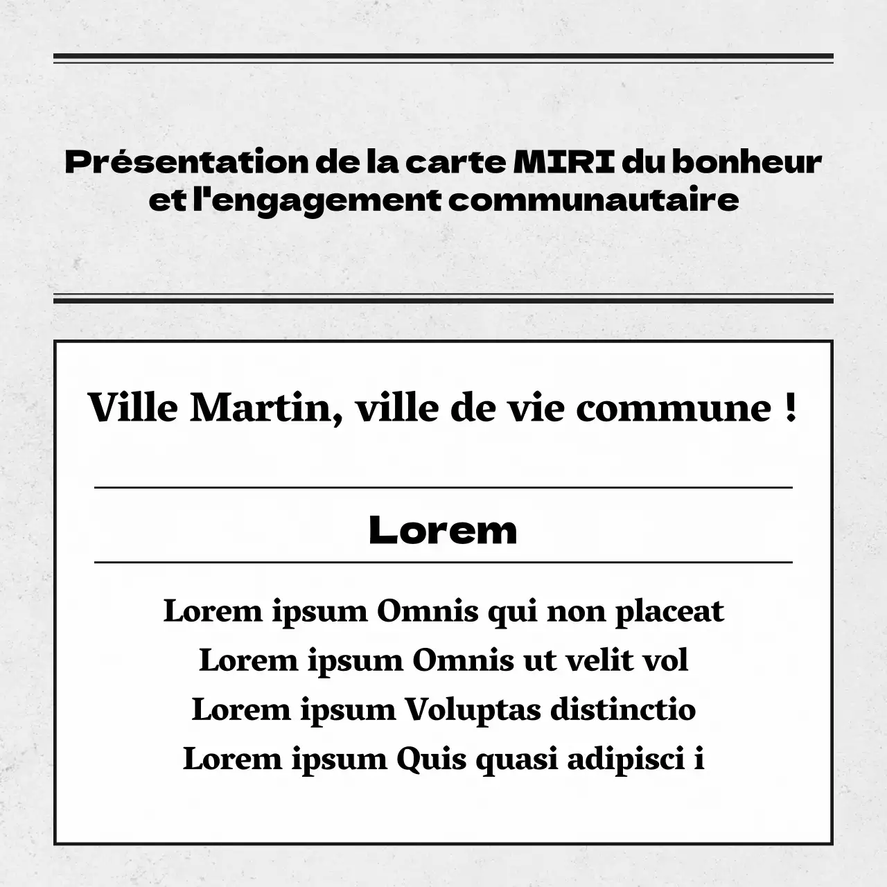 Noir et blanc, simple propagande électorale