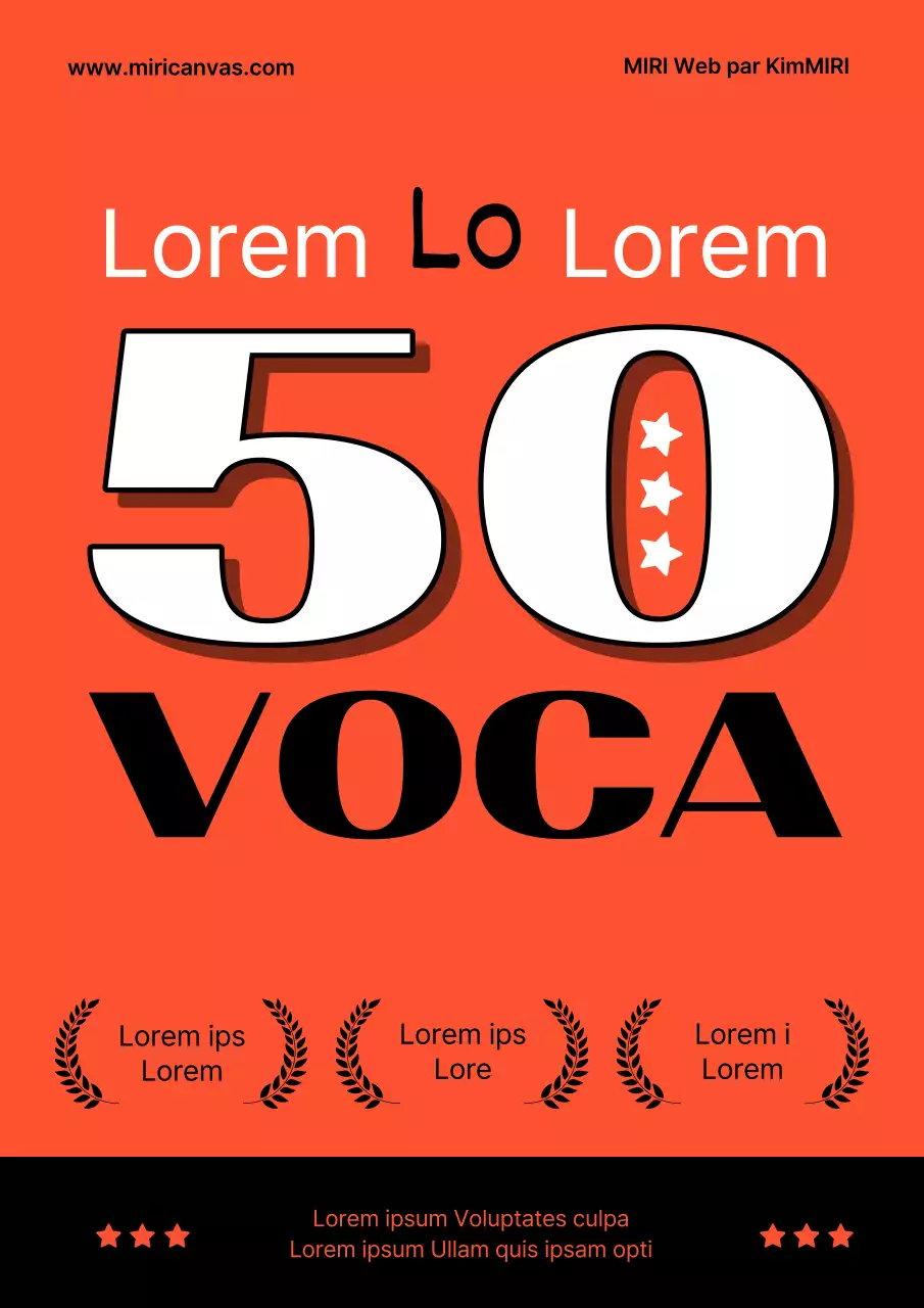 Couverture de livre de mots anglais simples de la vie réelle en orange et noir