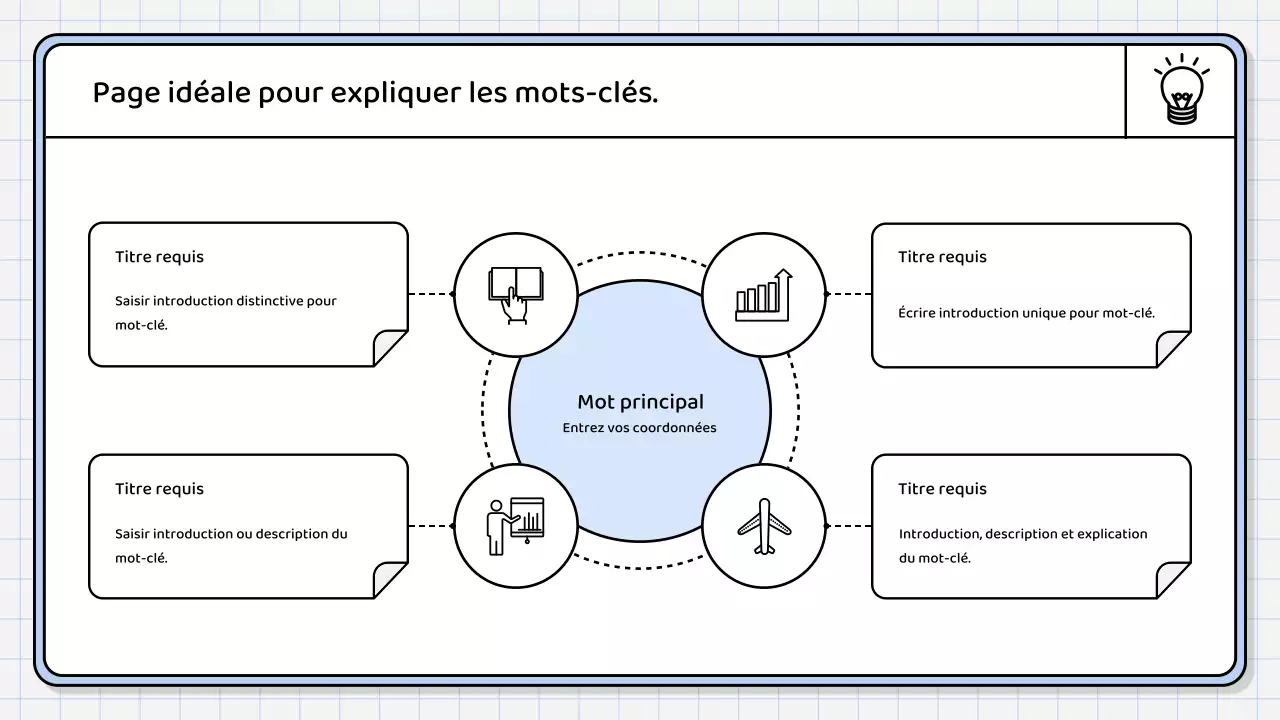 Un rapport de synthèse simple, de couleur bleu clair