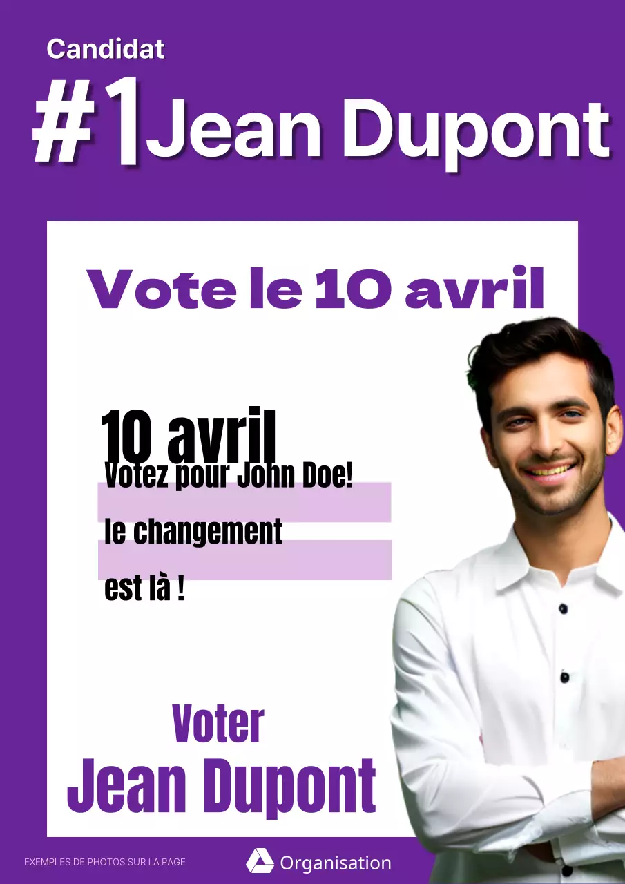 Une campagne électorale simple et mauve