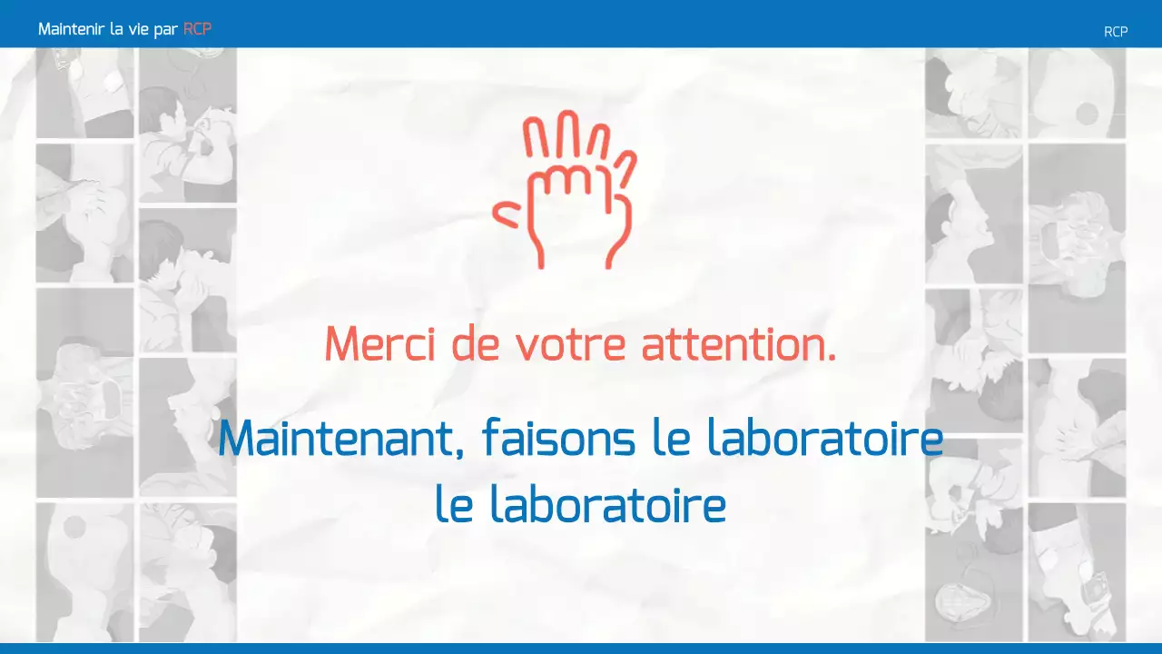Matériel de formation simple à la RCP en bleu