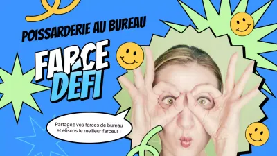 Introduction au défi du poisson d'avril pop art bleu clair