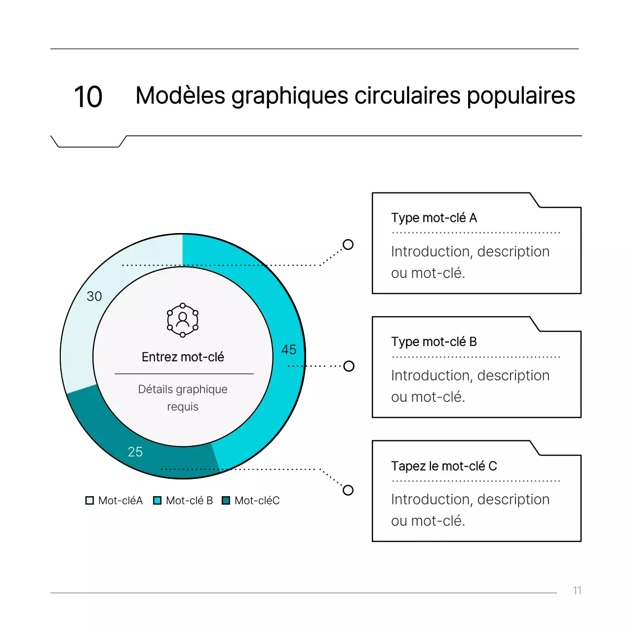 Rapport sur le concept de circuit d'ingénierie simple bleu clair
